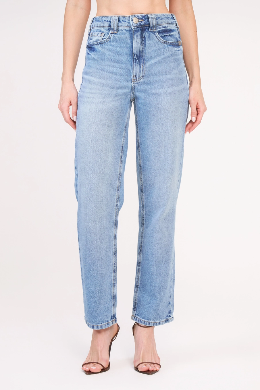 Calça Jeans Feminina Reta Alta Índigo 3