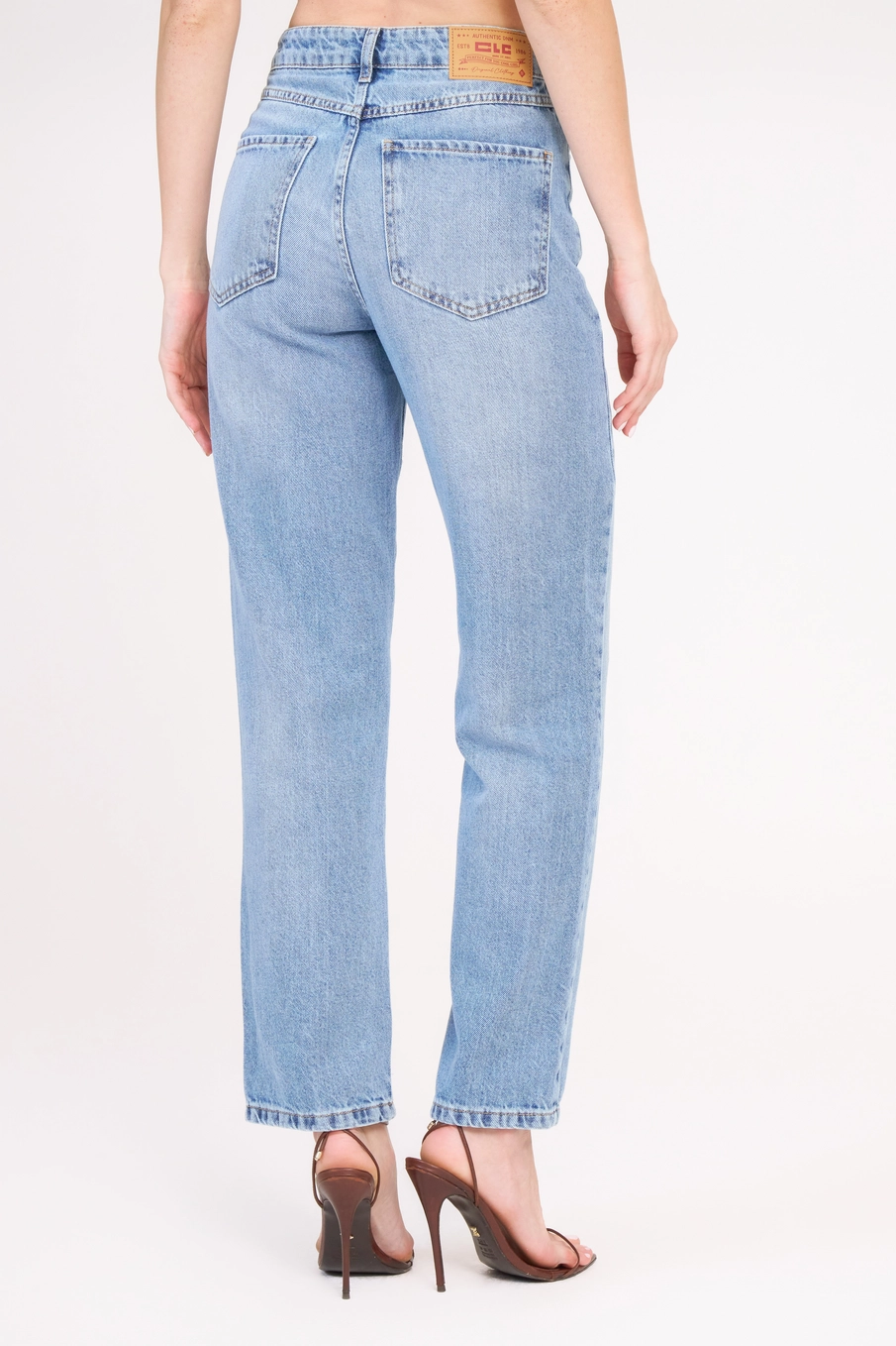Calça Jeans Feminina Reta Alta Índigo 4