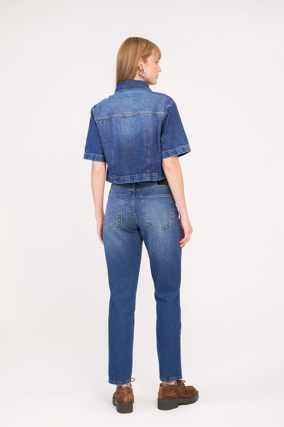 Calça Jeans Feminina Mom Índigo 2