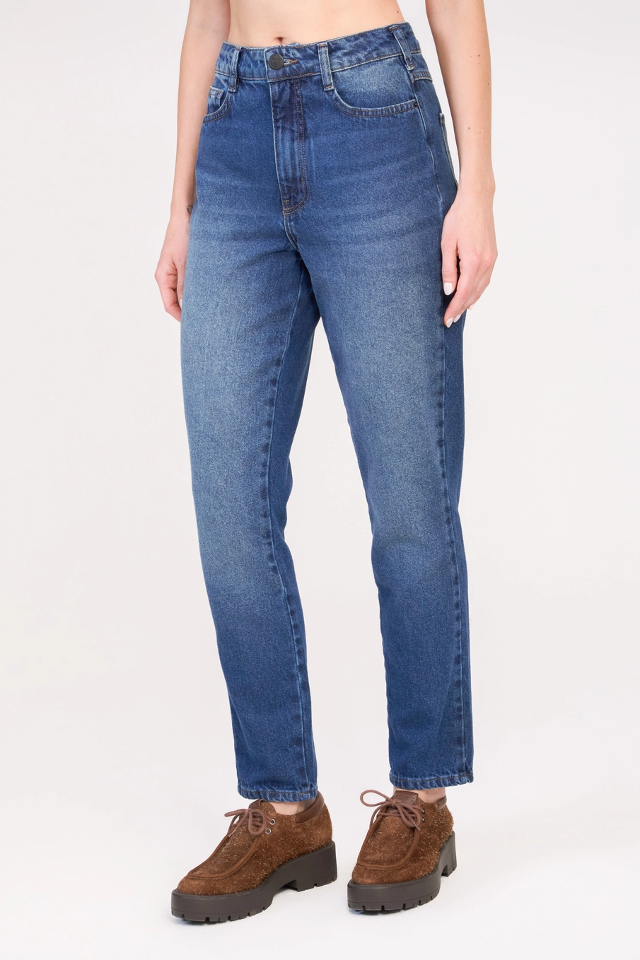 Calça Jeans Feminina Mom Índigo 3