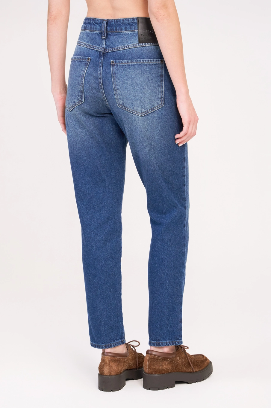 Calça Jeans Feminina Mom Índigo 4