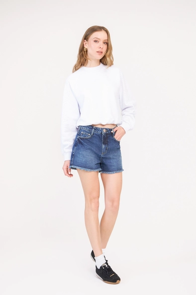 Short Jeans Regular Média