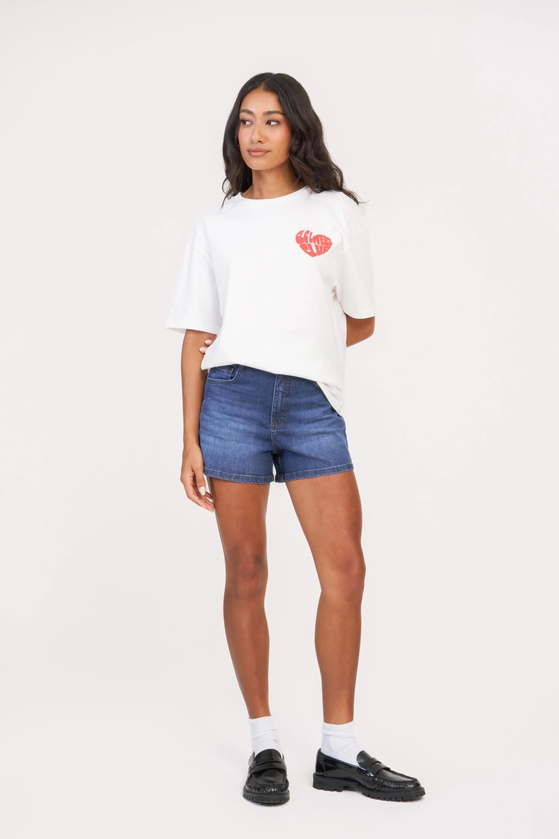 Short Jeans Slim Básico Índigo 1