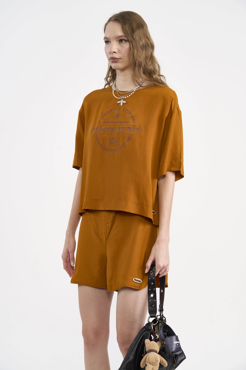Camiseta Viscose Studio Com Estampa