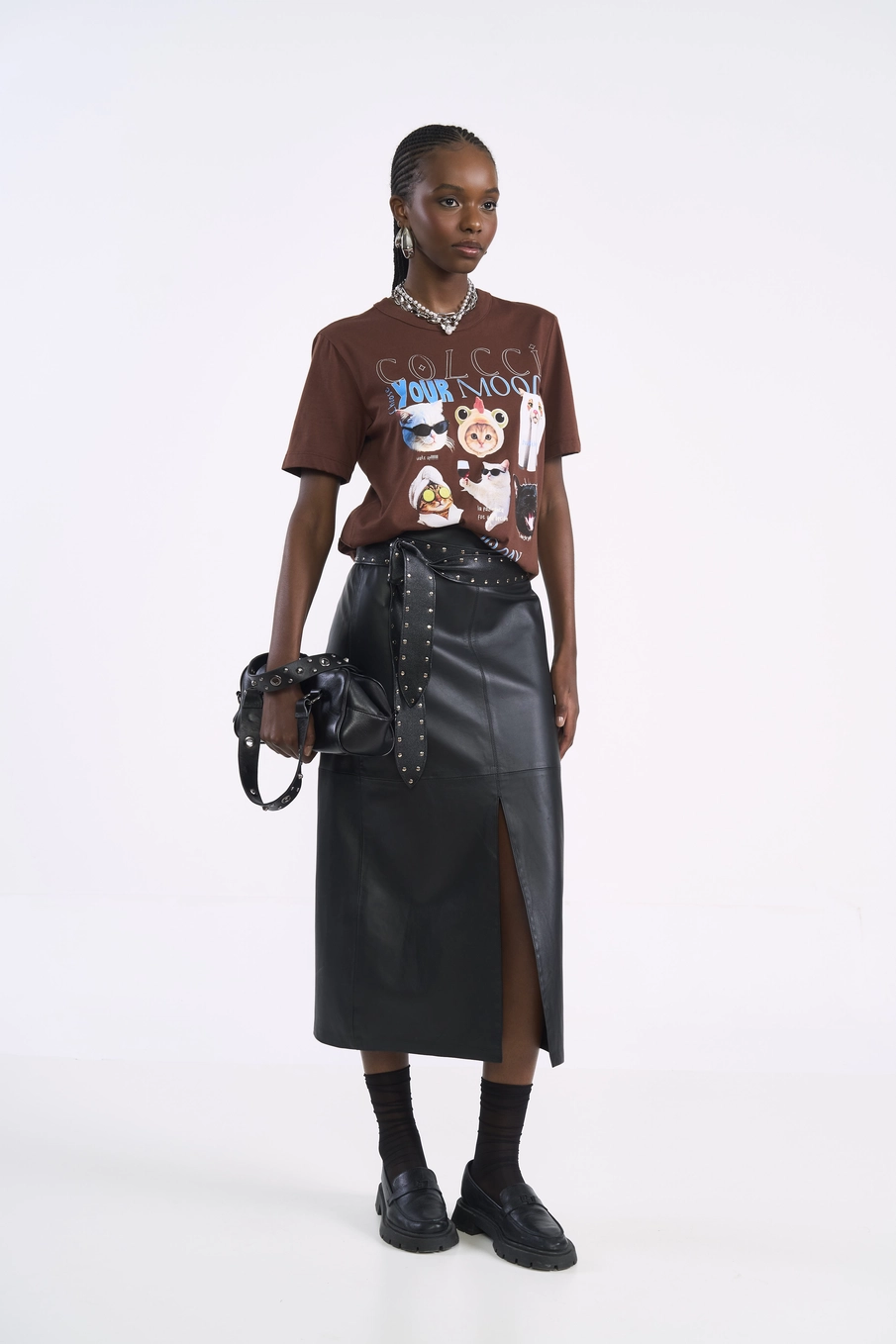 Camiseta Feminina Algodão Mood Marrom