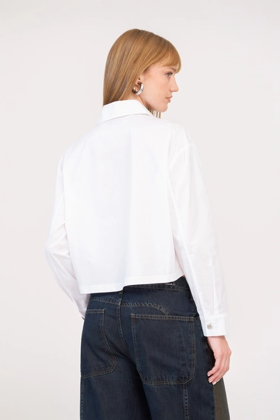 Camisa Feminina Tricoline Box