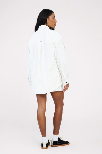 Camisa Sarja Feminina Oversized