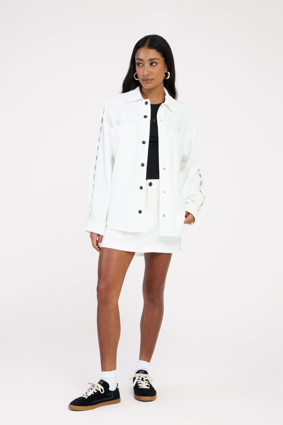Camisa Sarja Feminina Oversized Off Shell 5