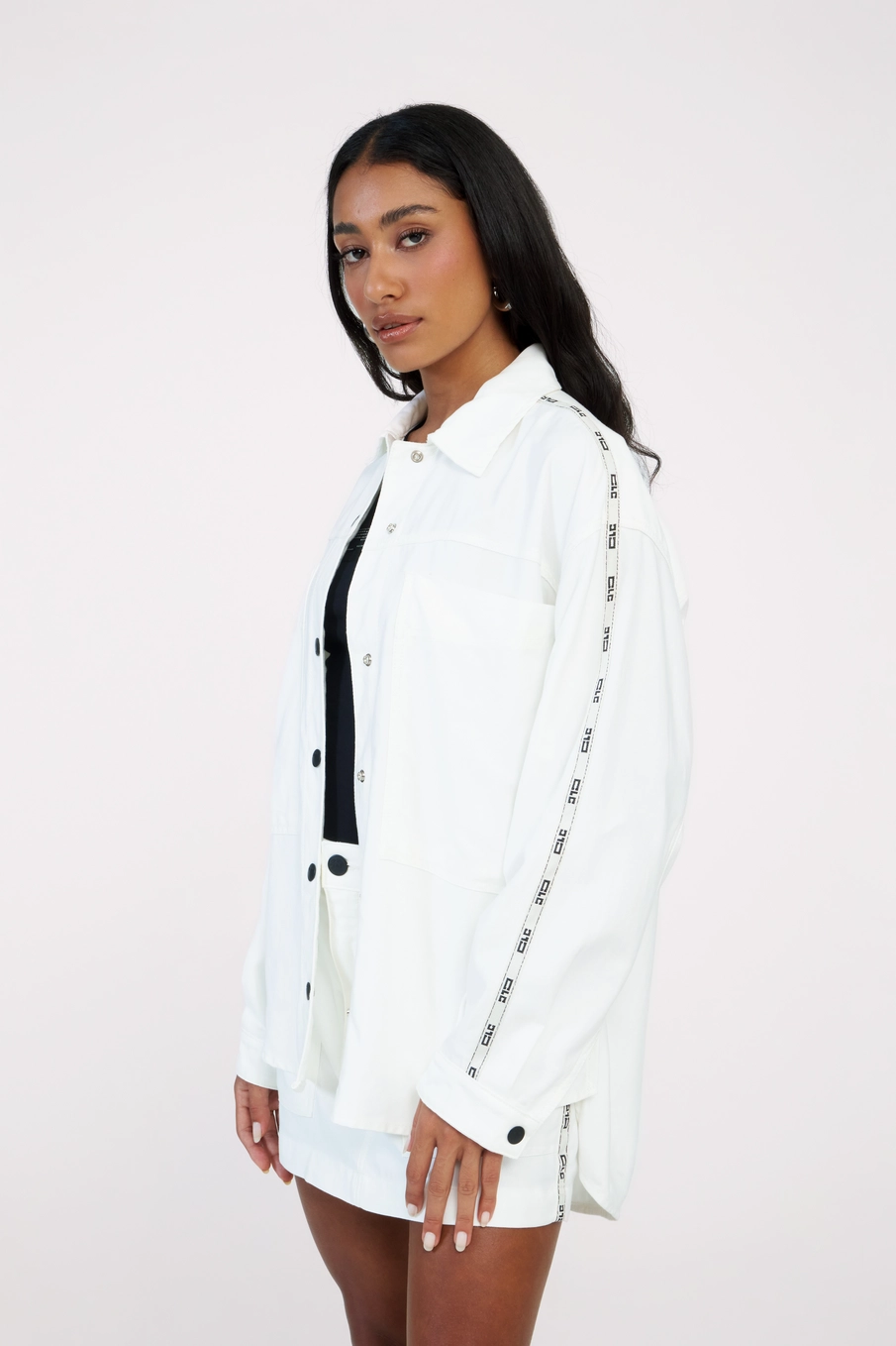 Camisa Sarja Feminina Oversized Off Shell 6