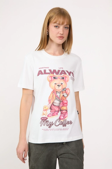 Camiseta Feminina Boyfriend Estampada
