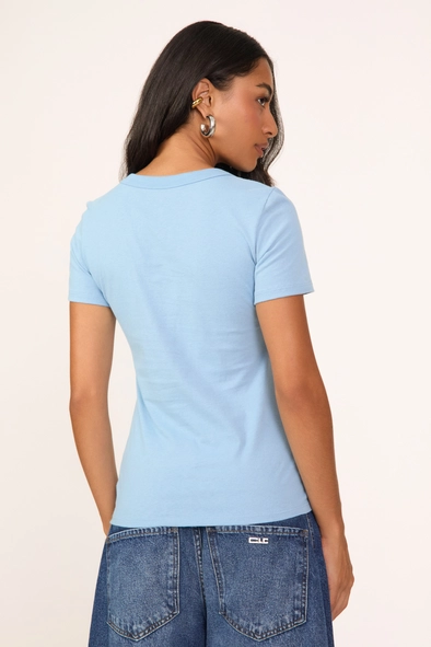 Camiseta Feminina Slim Estampada