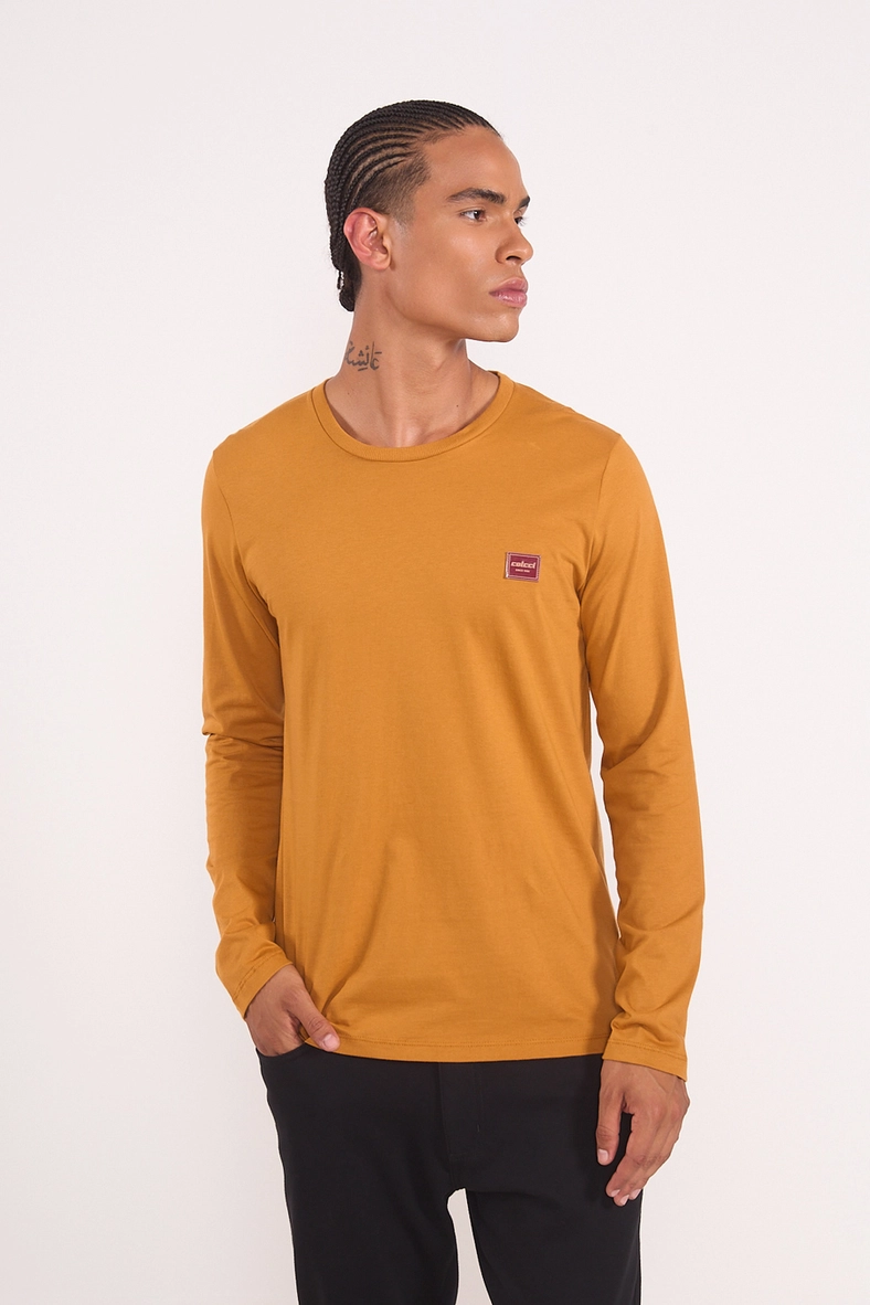 Camiseta Masculina Manga Longa Premium Cotton