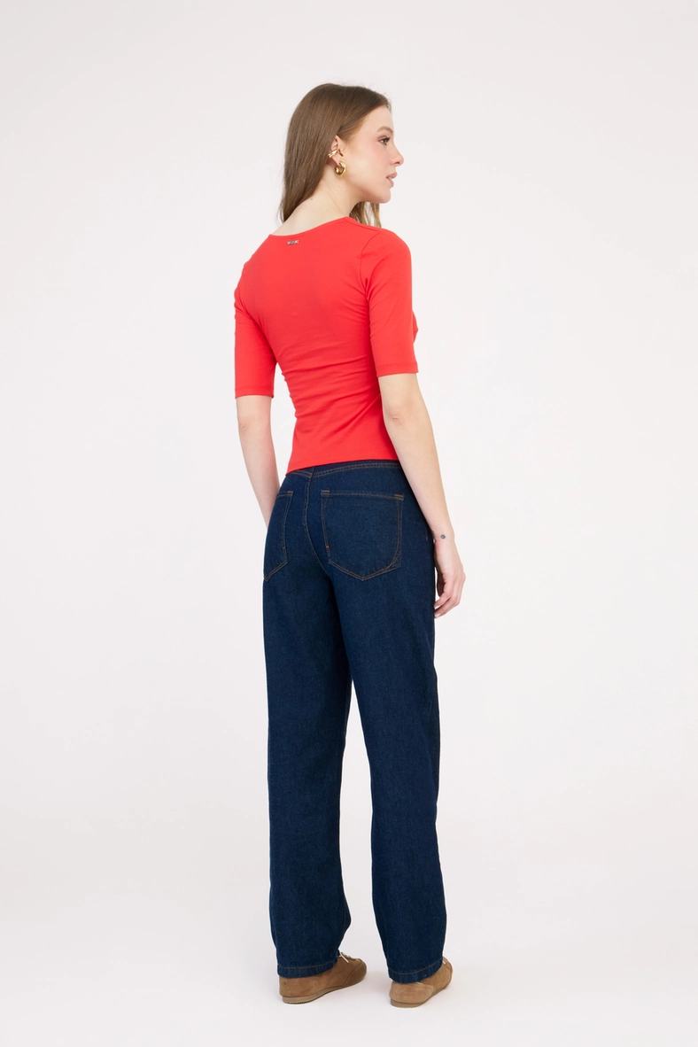 Blusa Small Com Torção Vermelho 4