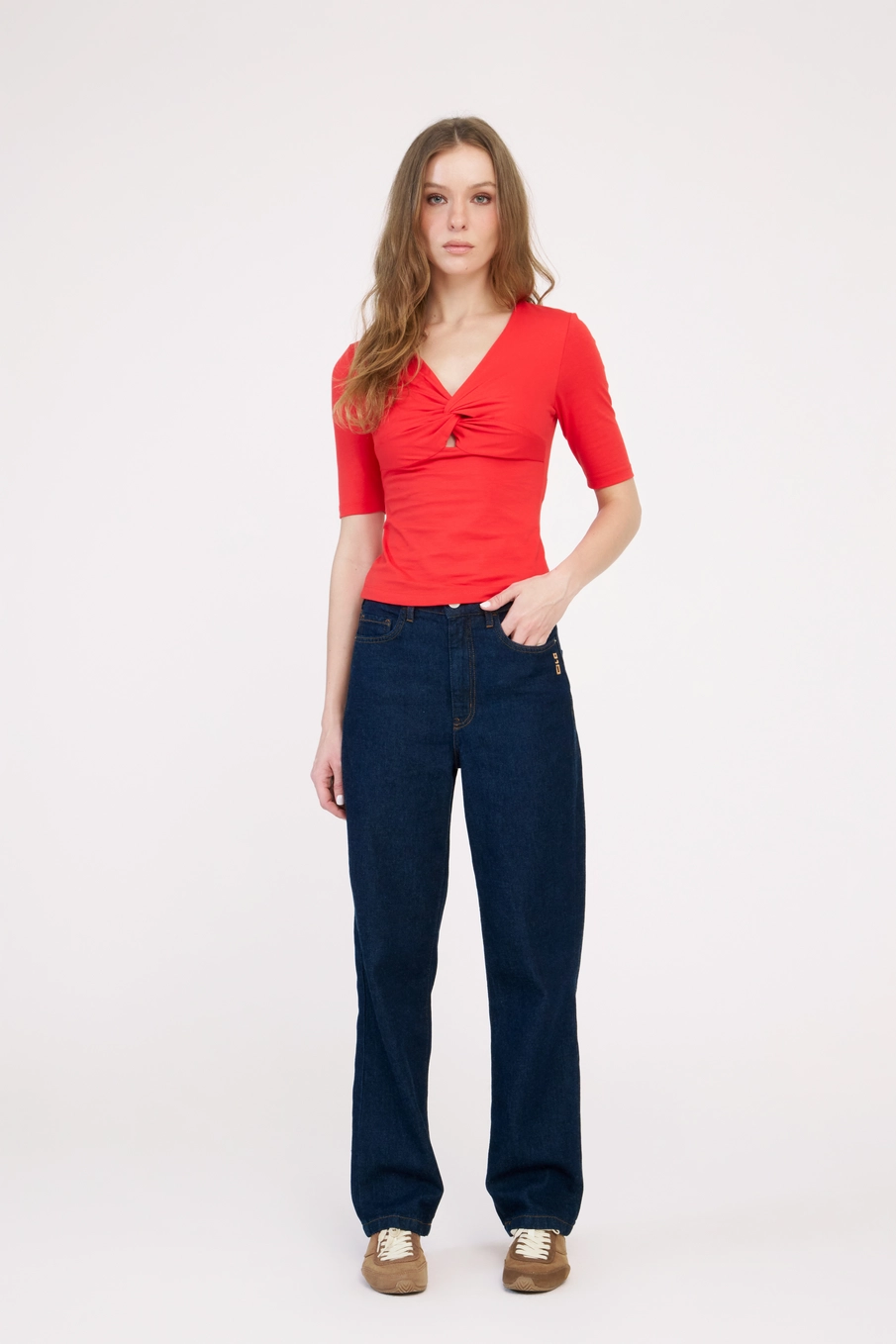 Blusa Small Com Torção Vermelho 3
