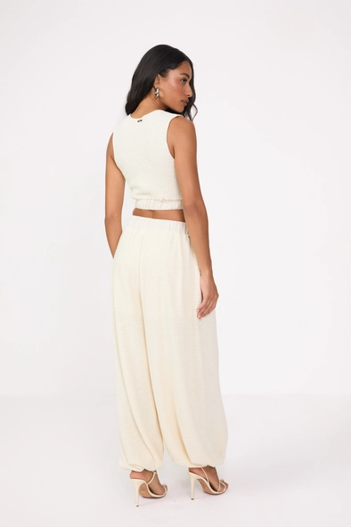 Blusa Comfort Alça Larga Texturizada