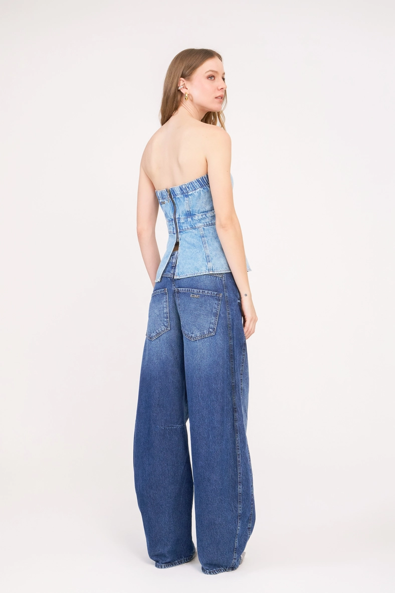 Blusa Jeans Tomara Que Caia Índigo 2