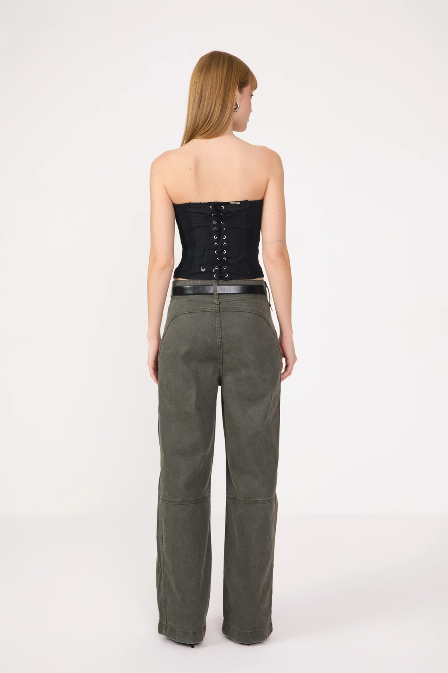 Blusa Slim Tomara Que Caia Com Amarração Preto 4