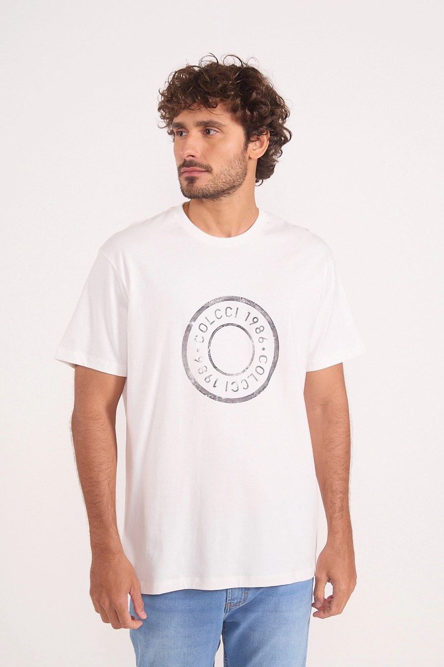 Camiseta Em Algodão Estampa 1986 Off Shell