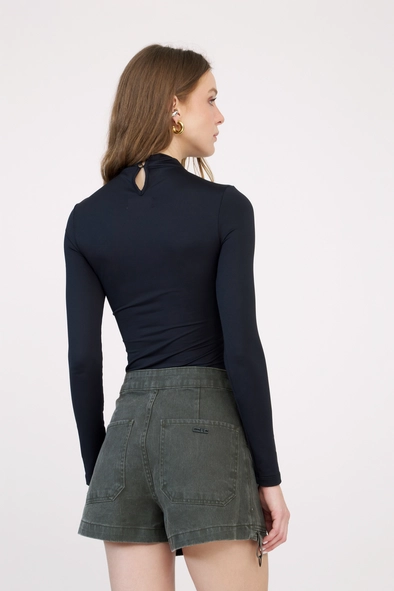 Blusa Slim Manga Longa