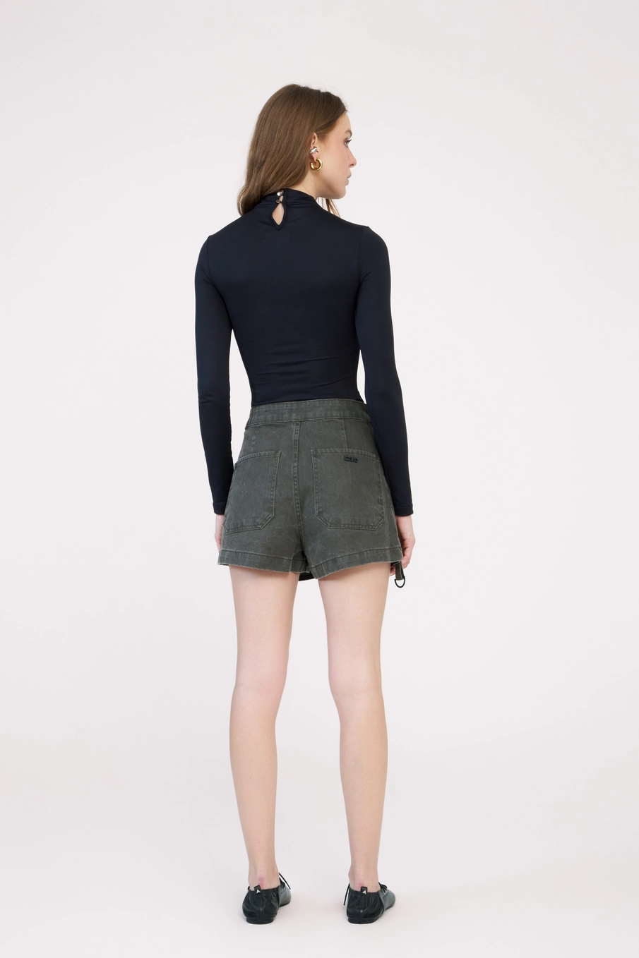 Blusa Slim Manga Longa Preto 4