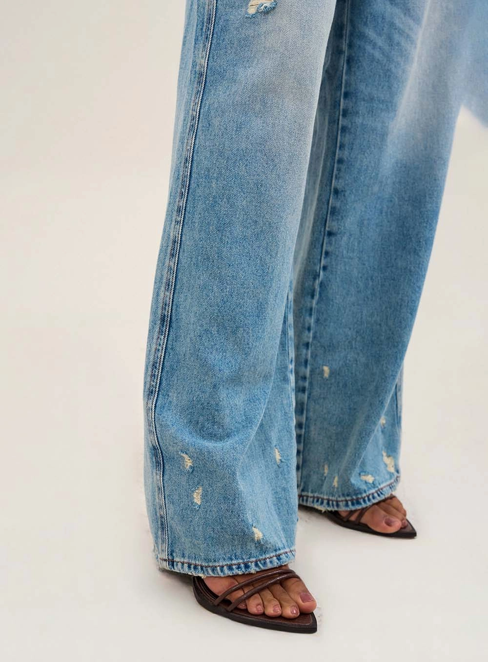 Calça Feminina Jeans Wide Leg Índigo 3