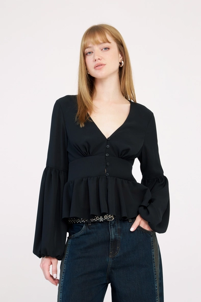 Blusa Slim Barra Godê