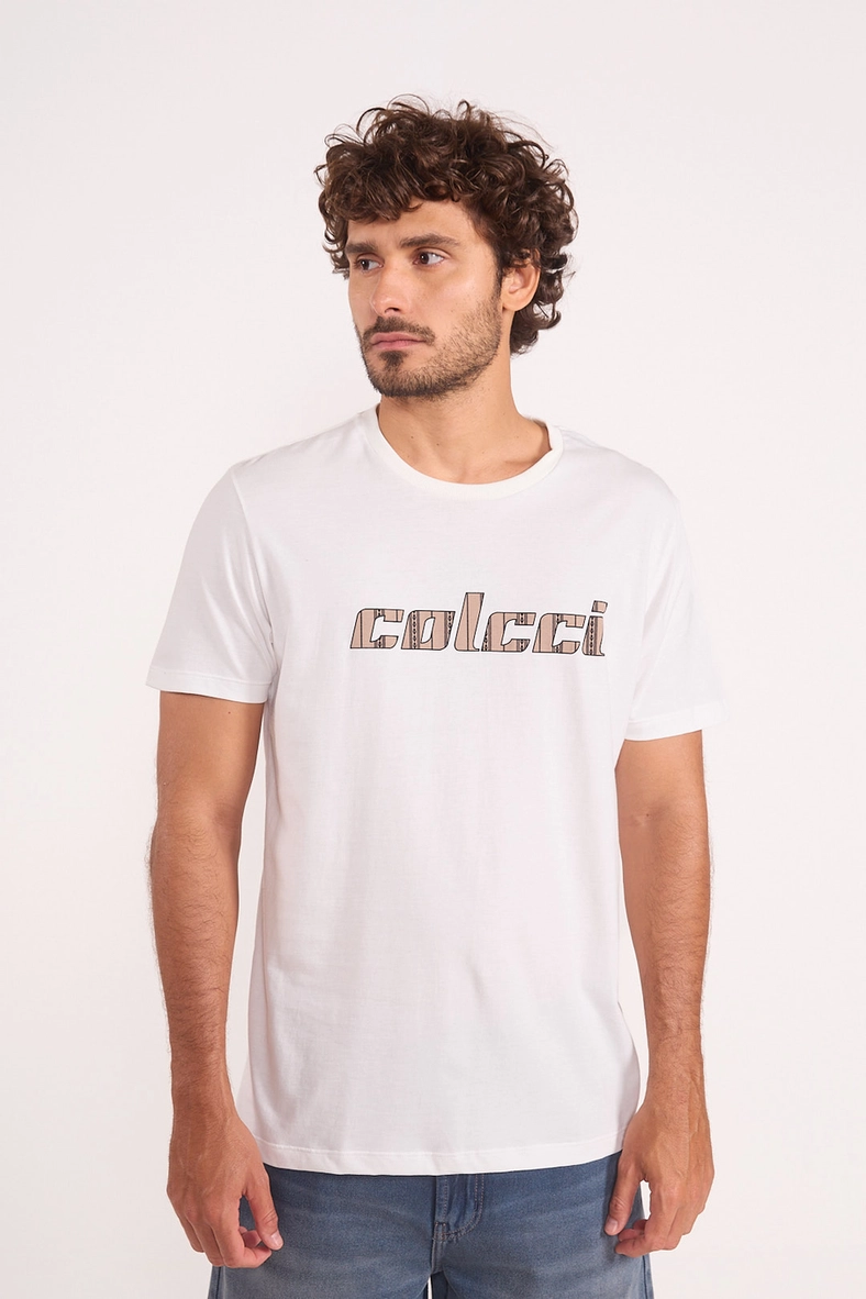 Camiseta Masculina Algodão Logo