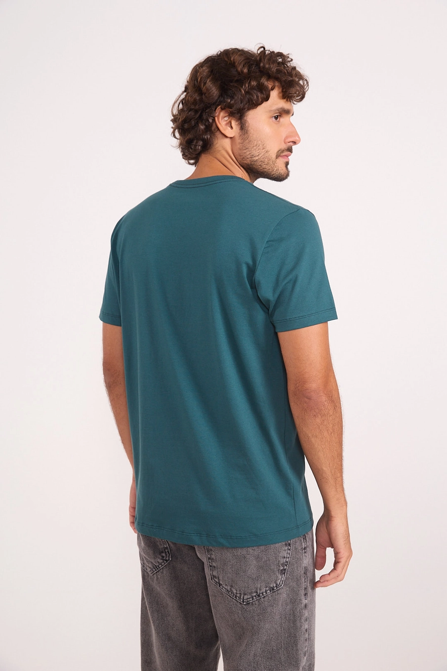 Camiseta Estampada Rose Trad Work Verde