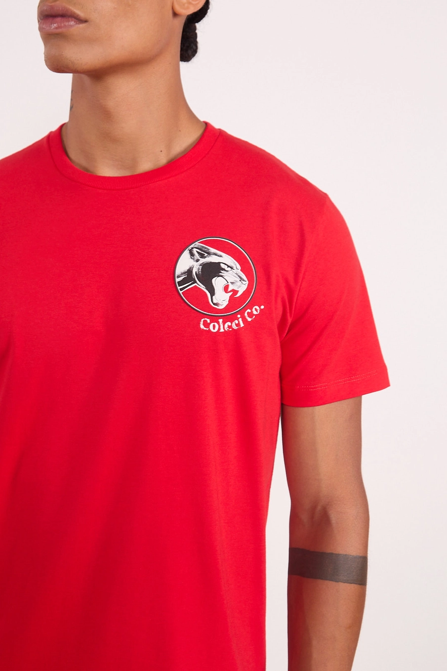 Camiseta Estampada Panther Vermelho