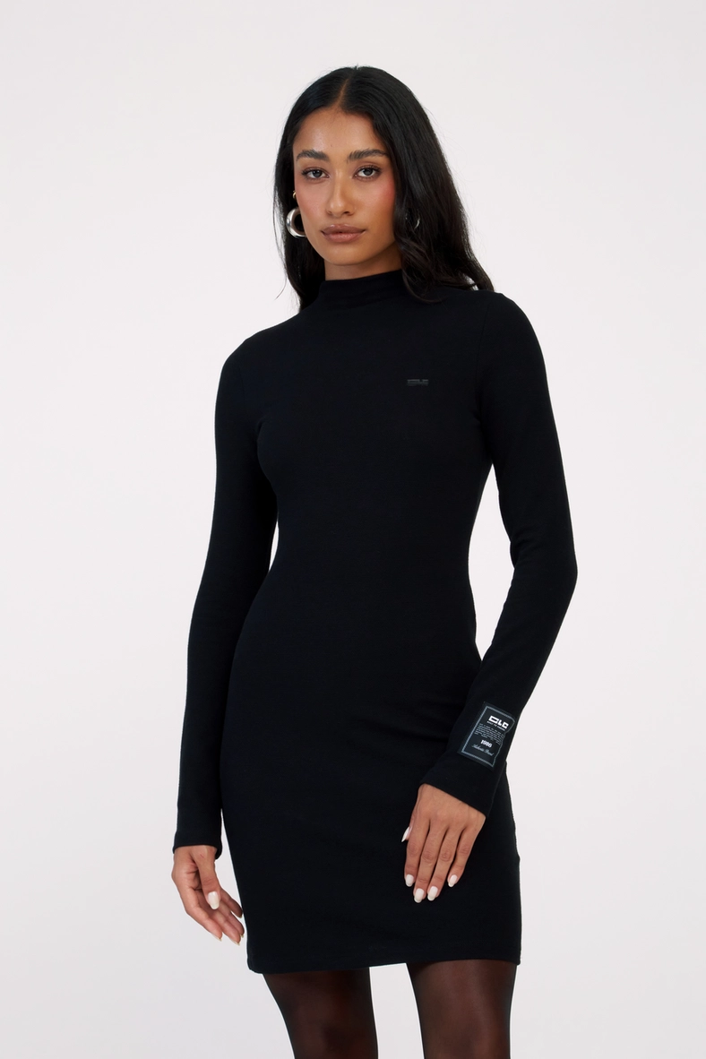 Vestido Curto Small Manga Longa Preto 3