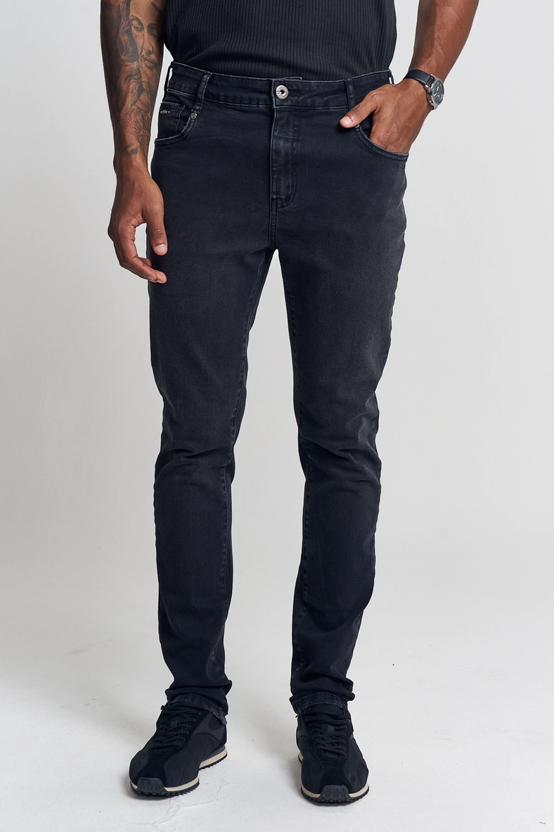 Calça Jeans Bruno Ultra Skinny Indigo Preto 2