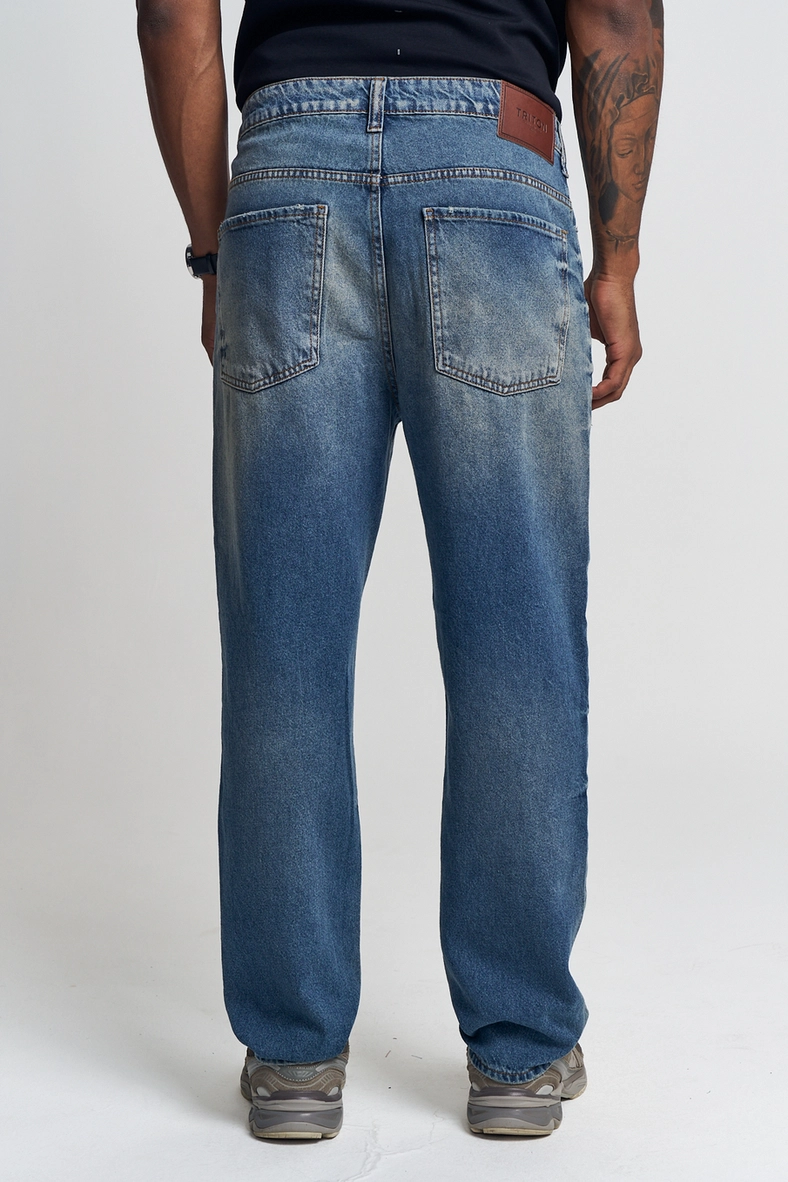 Calça Jeans Masculina Reta Índigo 3