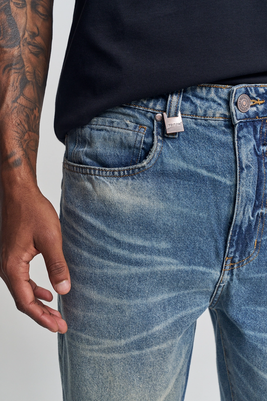 Calça Jeans Masculina Reta Índigo 5