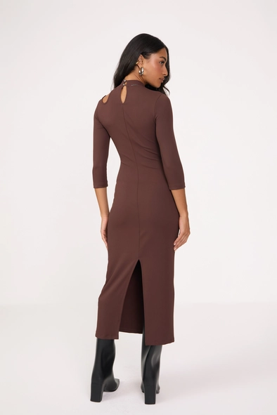 Vestido Midi Slim Texturizado