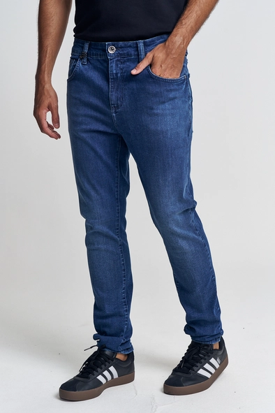 Calça Jeans Masculina Com Cintura Média - Bruno