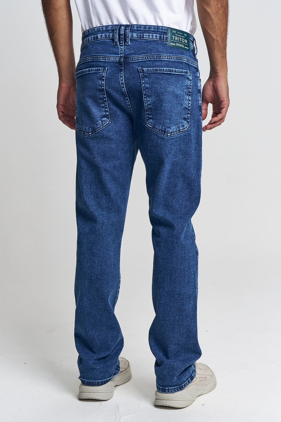 Calça Jeans Masculina Com Cintura Média - Leo Índigo 3