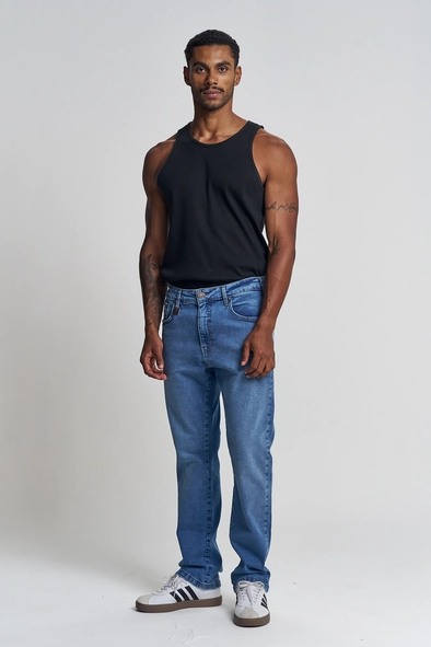 Calça Jeans Masculina Cintura Média - Leo