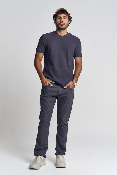 Calça Sarja Masculina Com Aplicação - Gilson Slim