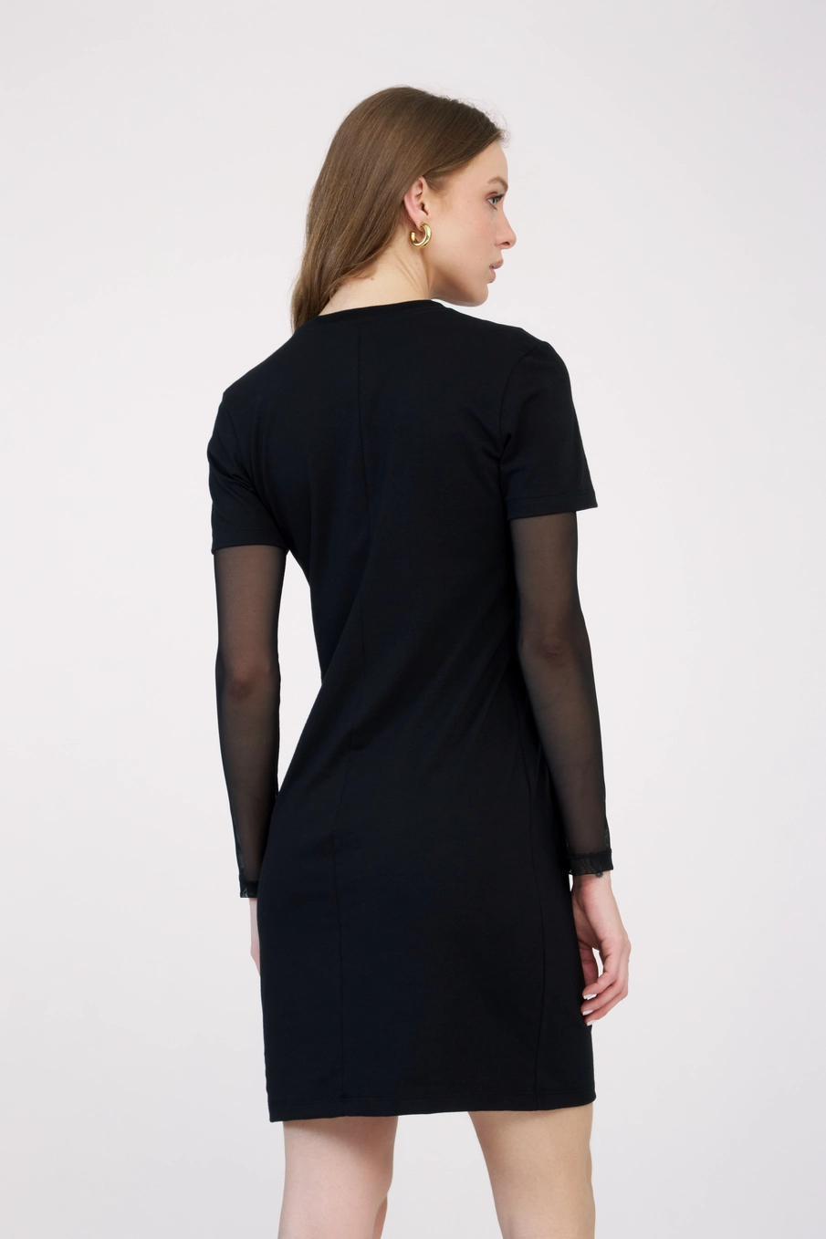 Vestido Curto T-shirt Comfort Preto 4