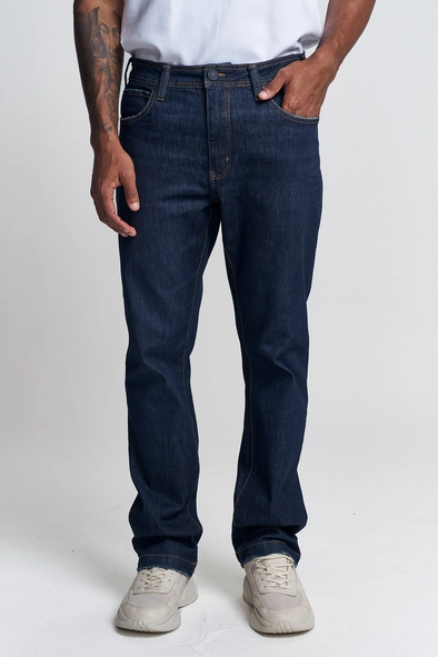 Calça Jeans Masculina Com Cintura Média - Leo