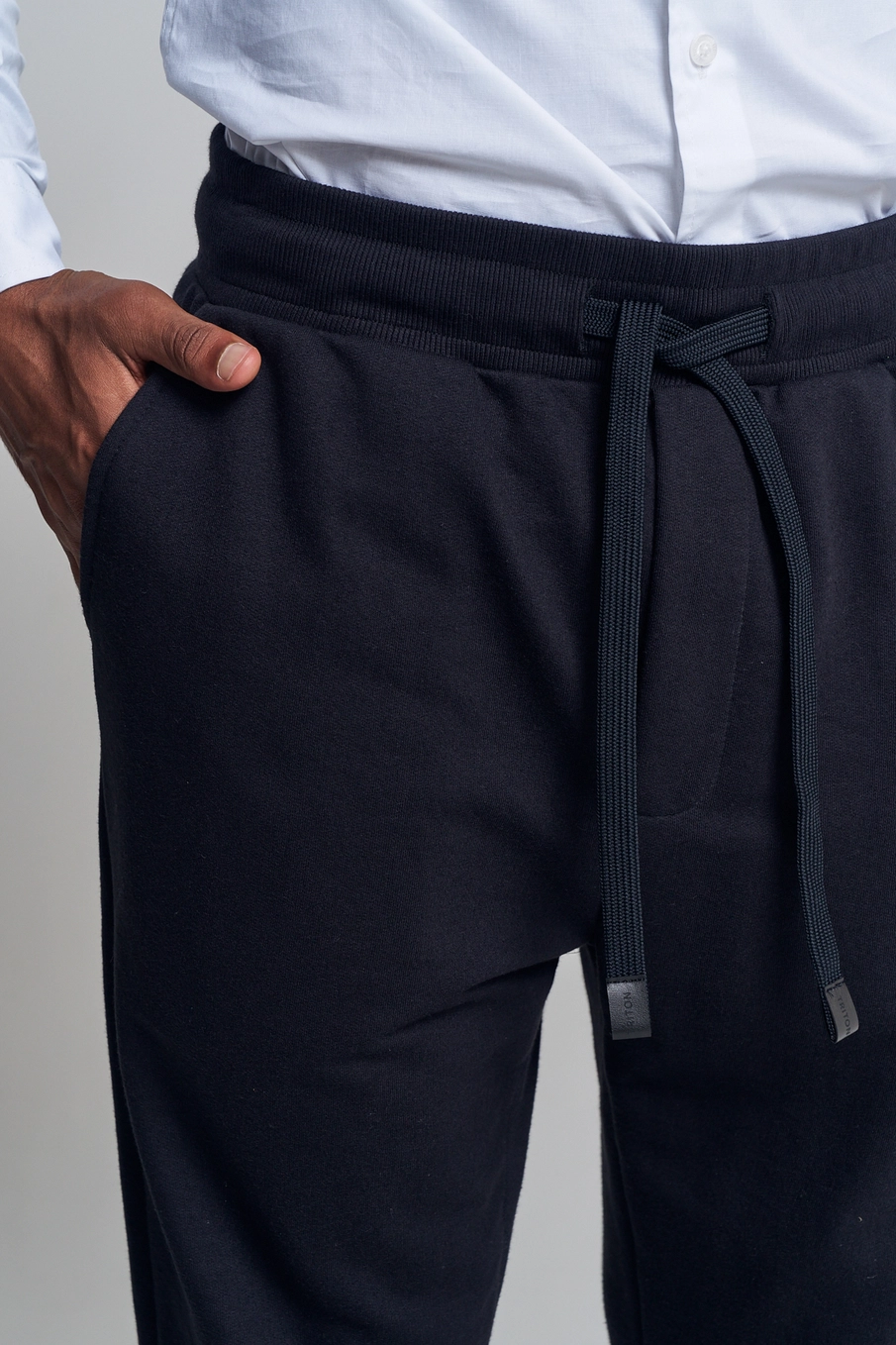 Calça Masculina Moletom - Jogger Preto 4
