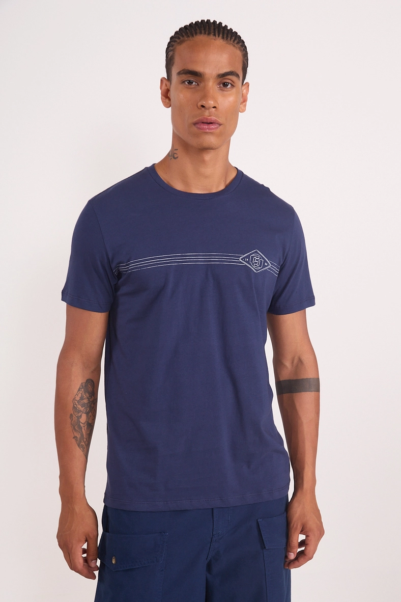 Camiseta Em Algodão Estampa Diamond