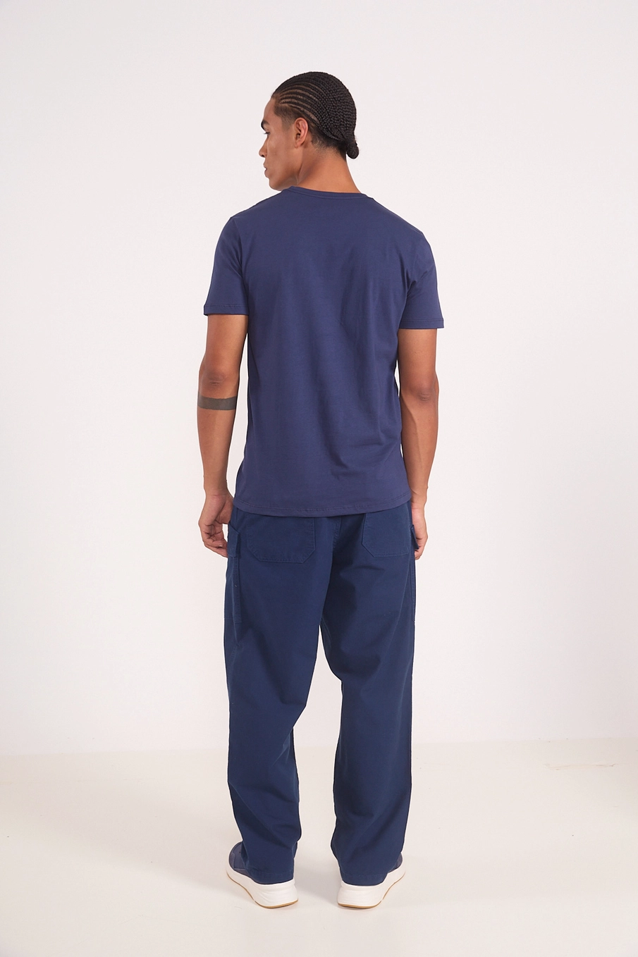 Camiseta Em Algodão Estampa Diamond Azul