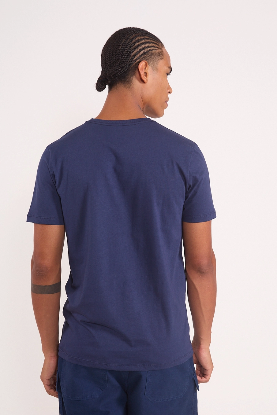 Camiseta Em Algodão Estampa Diamond Azul