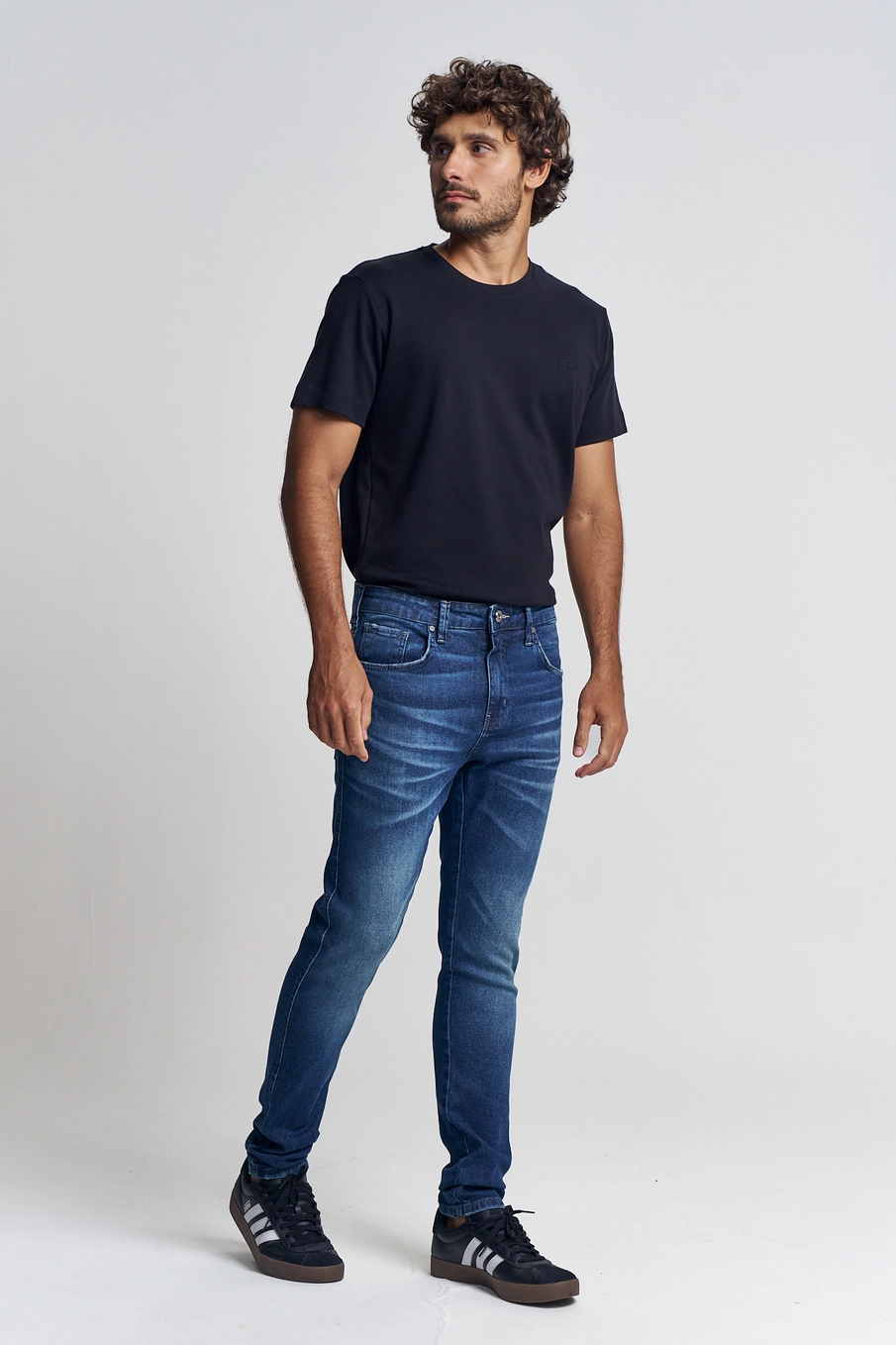 Calça Jeans Masculina Ultra Skinny - Bruno Índigo 1