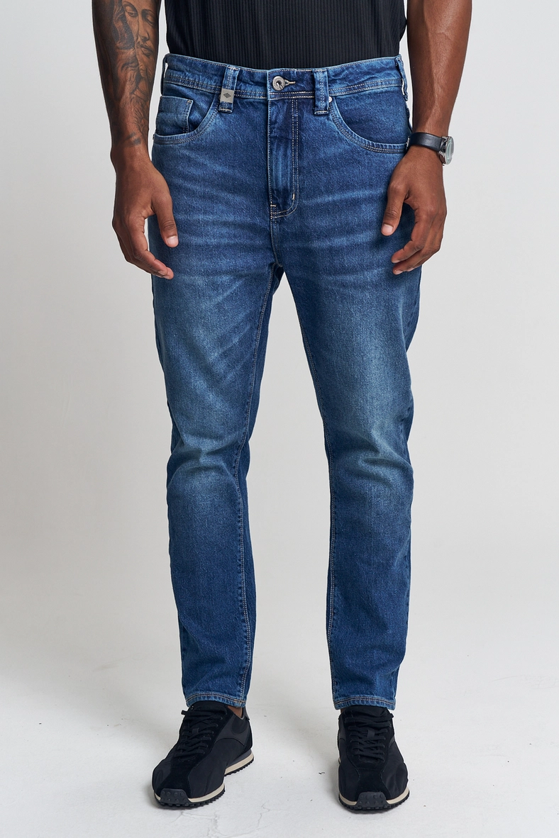 Calça Jeans Masculina Lavagem Suave - New Slim Índigo 2
