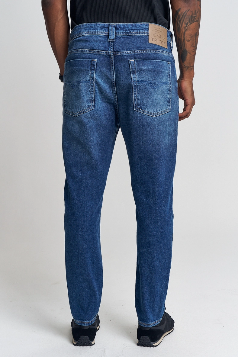 Calça Jeans Masculina Lavagem Suave - New Slim Índigo 3