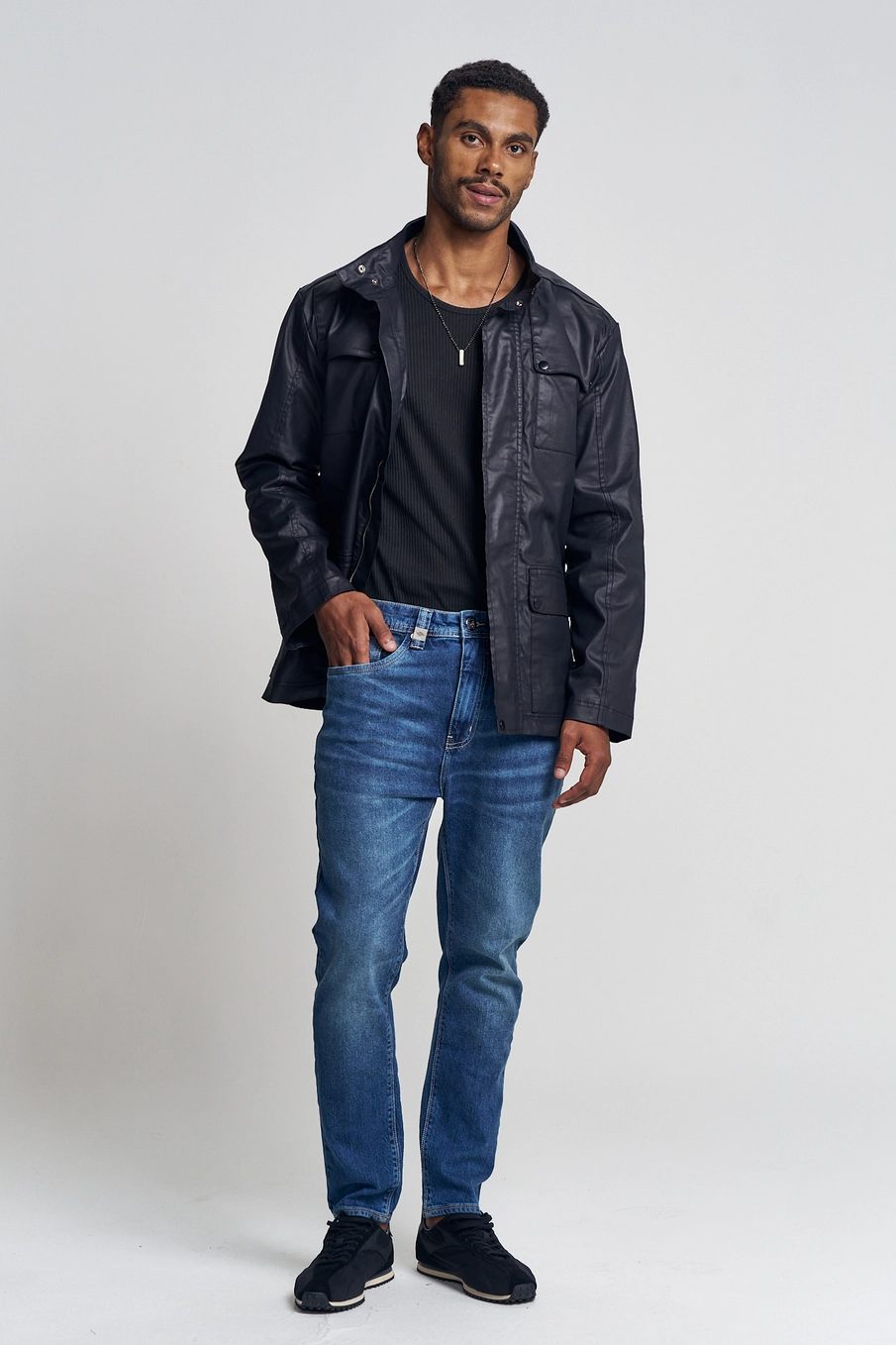 Calça Jeans Masculina Lavagem Suave - New Slim Índigo 1