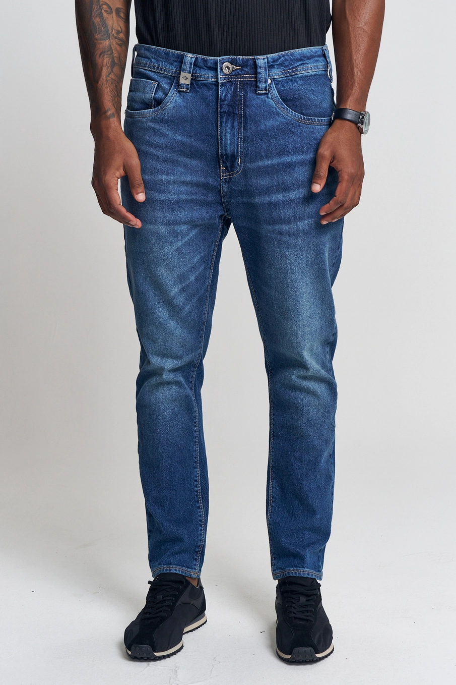 Calça Jeans Masculina Lavagem Suave - New Slim Índigo 2