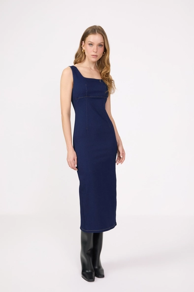 Vestido Jeans Midi